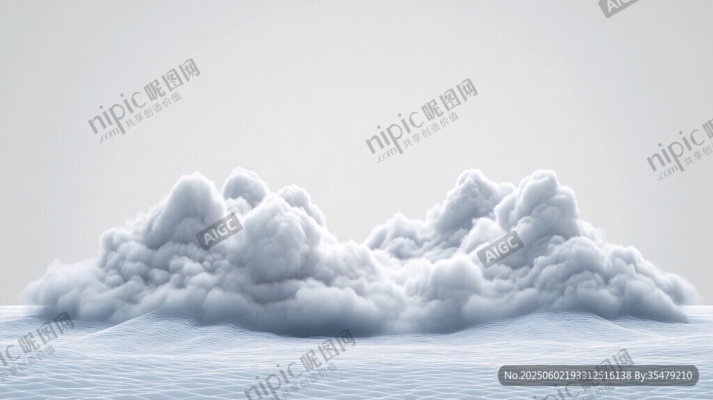 堆积的云朵景观