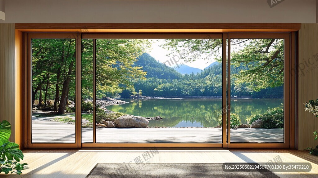 窗外山水景 室内静雅境