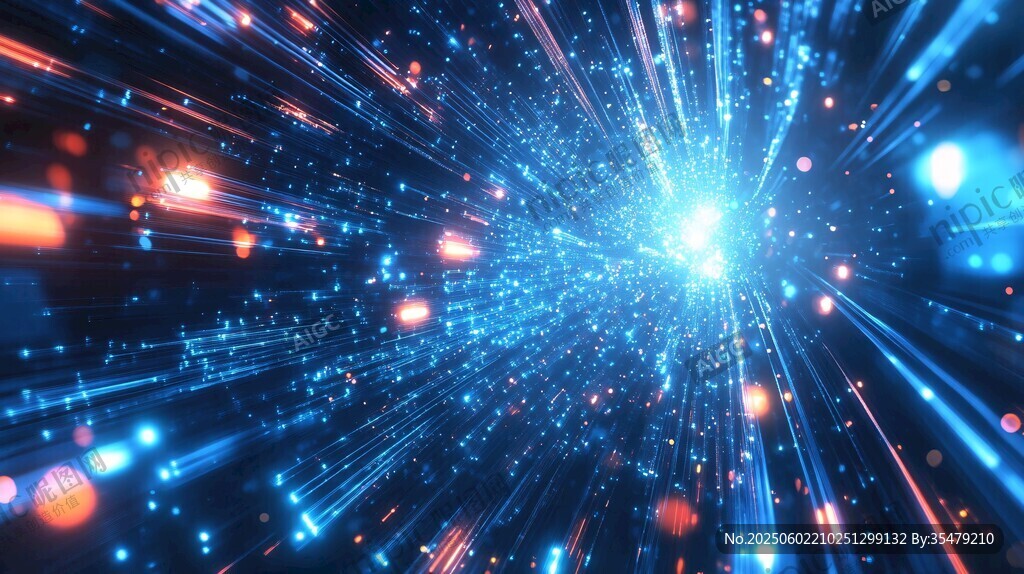 绚丽星芒特效 动感光线绽放