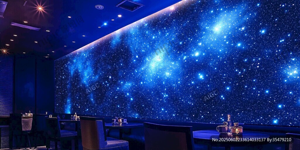 梦幻星空主题餐厅场景