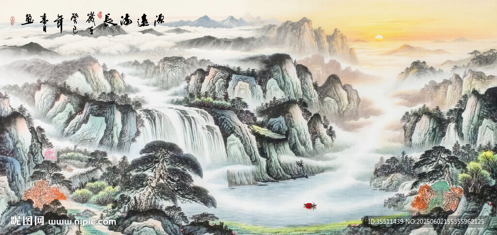 国画江山如画