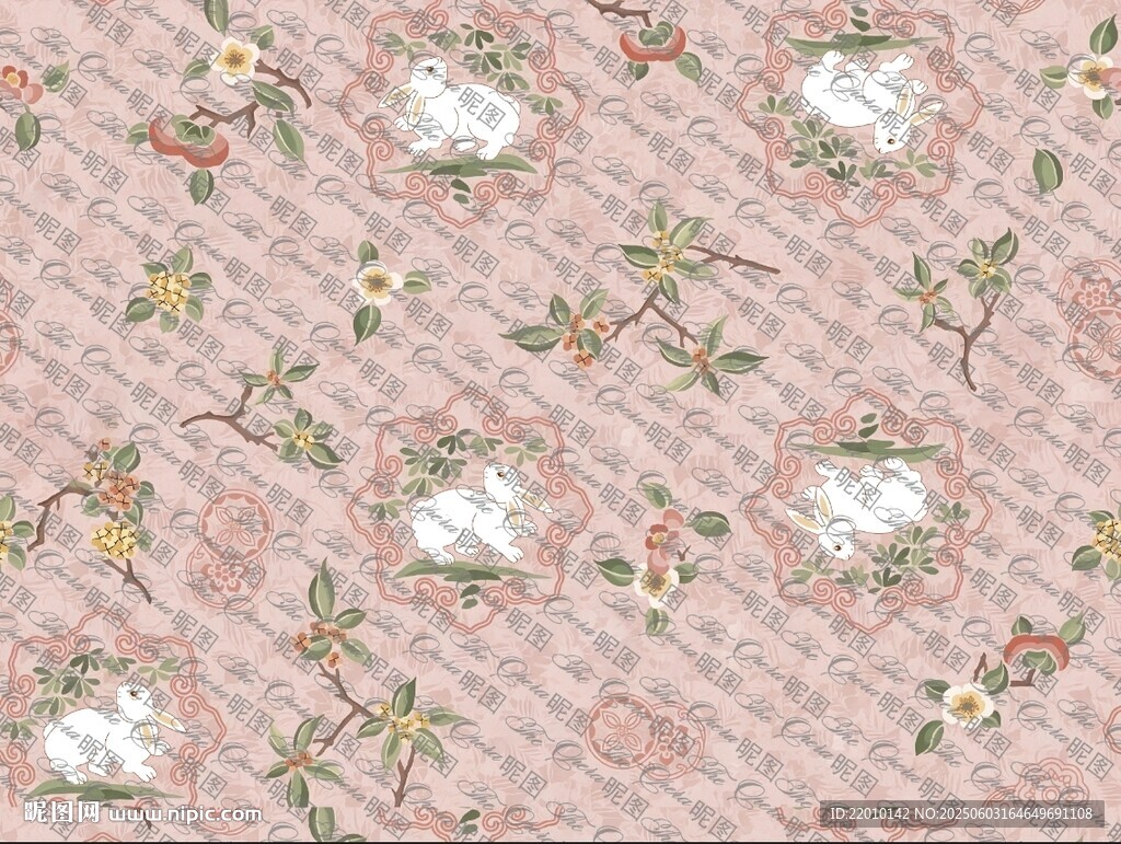 花   兔子  