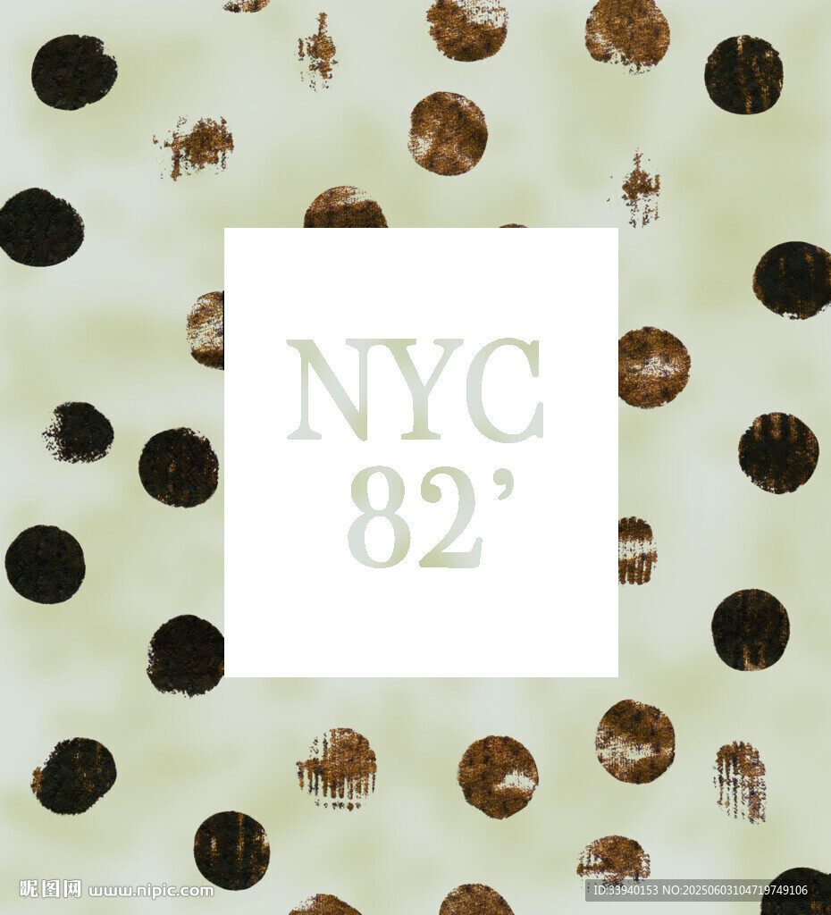 复古NYC 1982风格图案