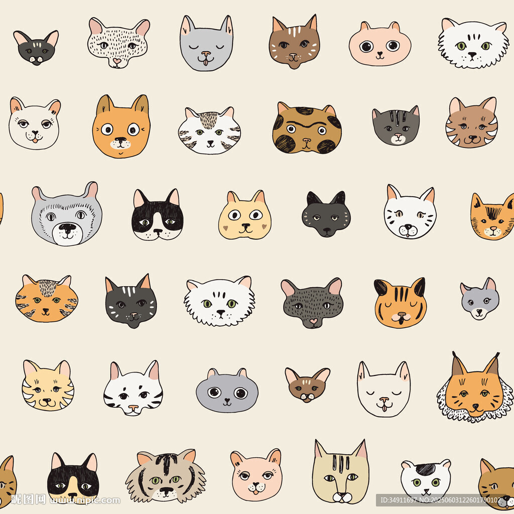 可爱猫咪头像图案集合
