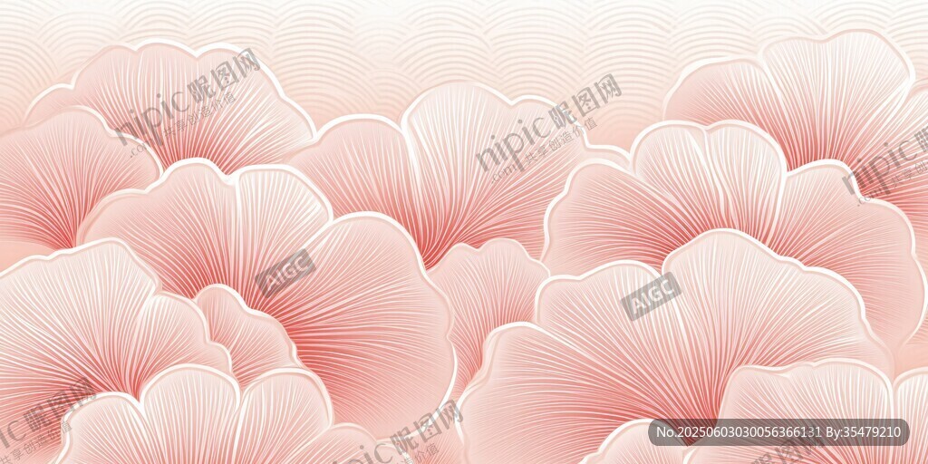 浪漫粉色花卉背景图案