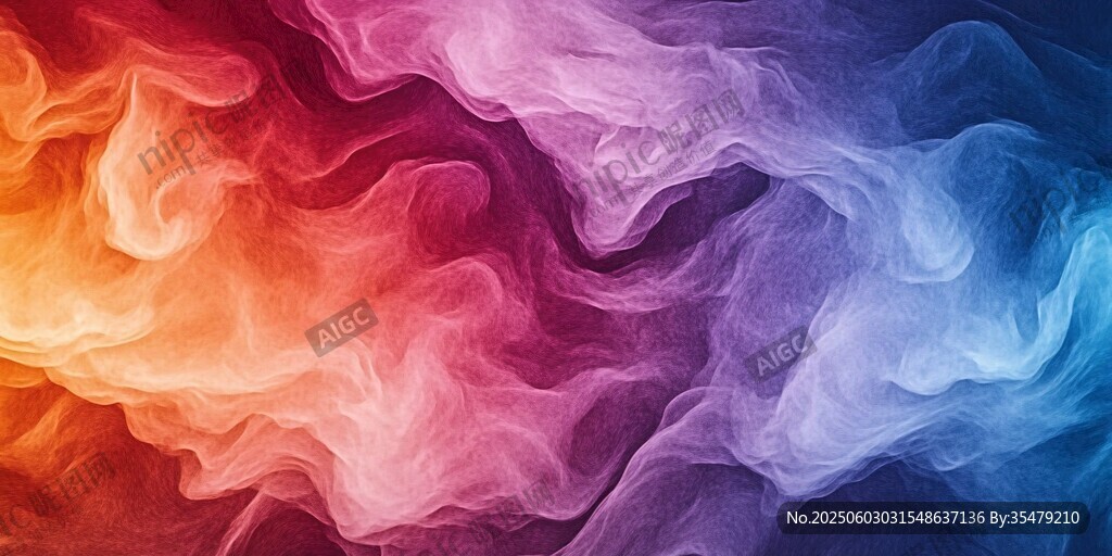梦幻炫彩烟雾纹理背景图