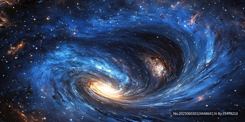 梦幻宇宙漩涡星系图景