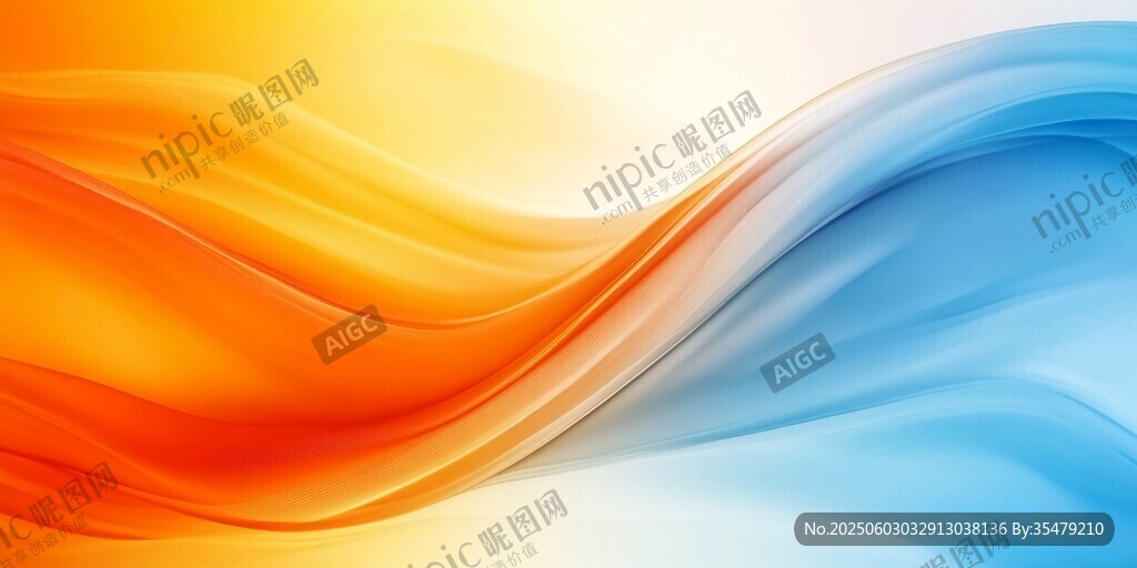 绚丽渐变波纹背景图