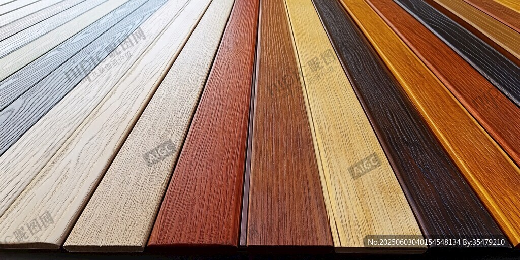 多彩木纹板材展示