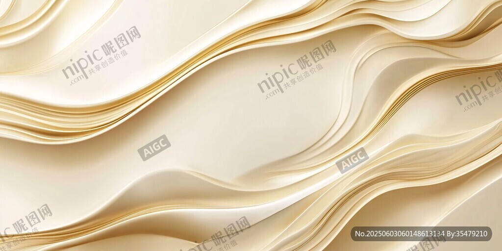 米金色流动纹理背景图案