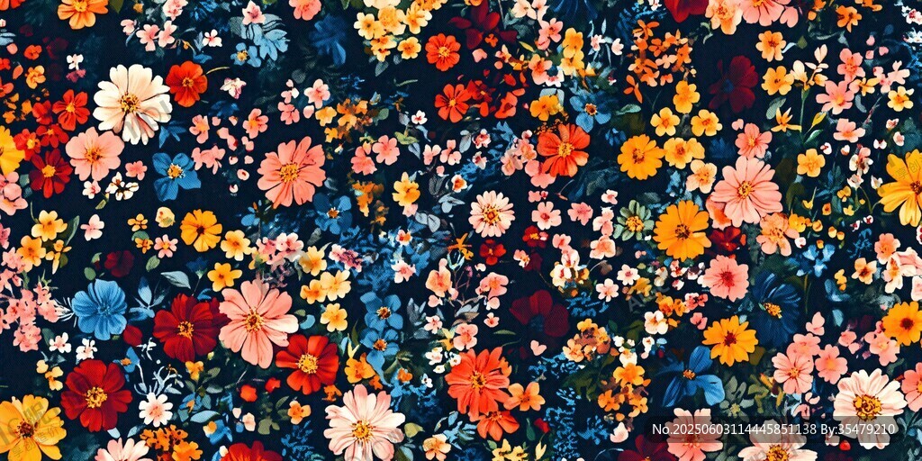 多彩繁花背景图