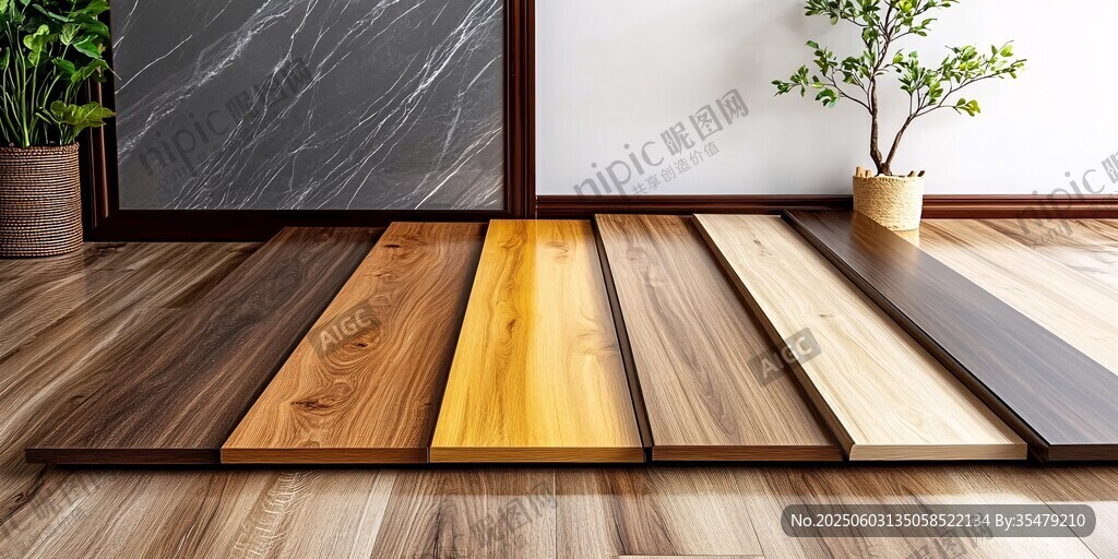 多样木地板展示室内一角