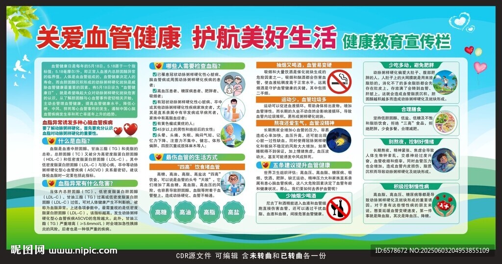 血管健康日健康教育宣传栏