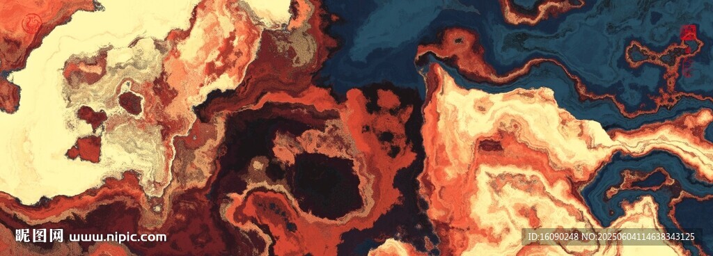 黑白水墨画 