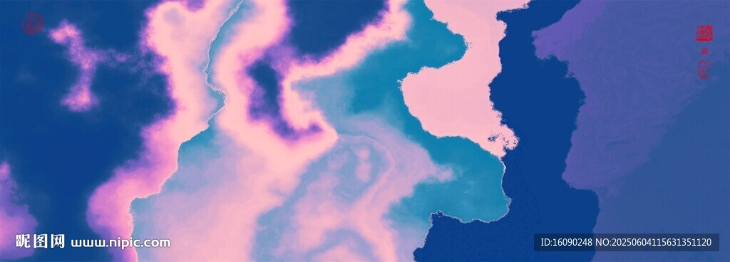 泼墨水墨画
