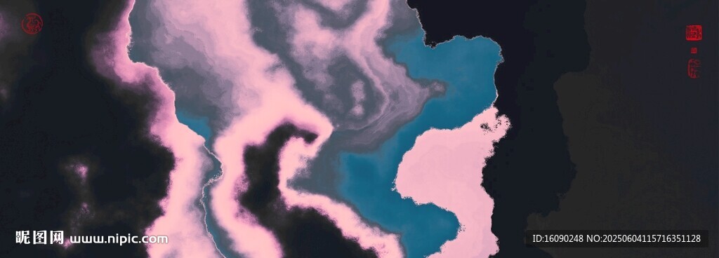 水墨屏风