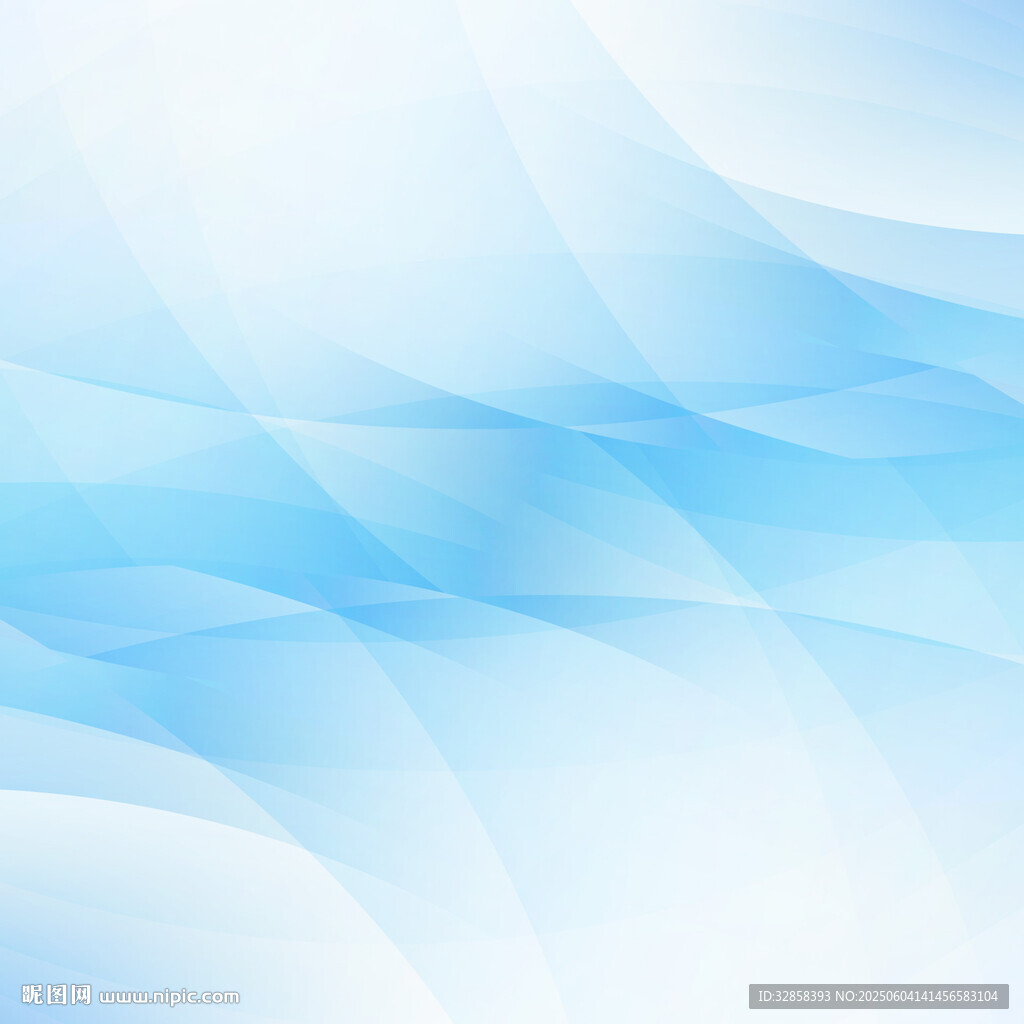 淡蓝色渐变波浪矢量背景图