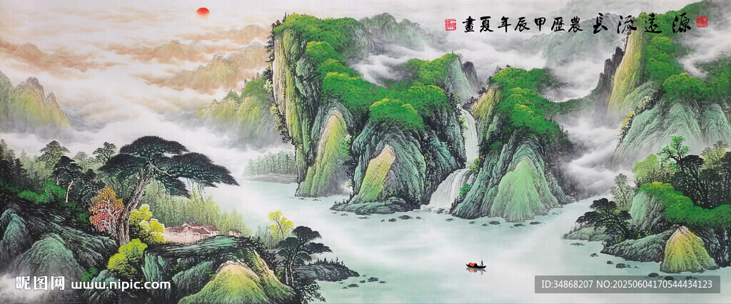 大厅山水画