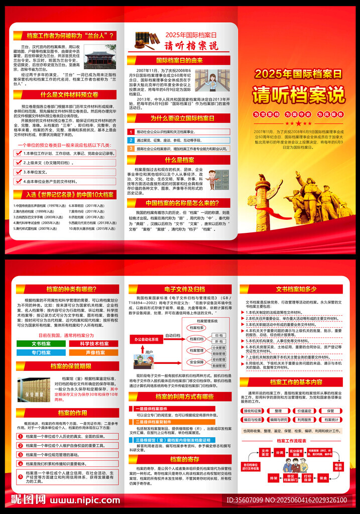 国际档案日三折页
