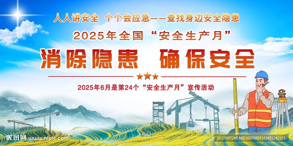 2025年安全生产月展板