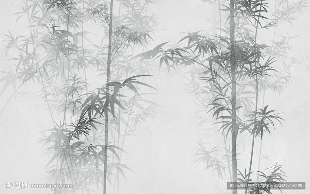 水墨竹影
