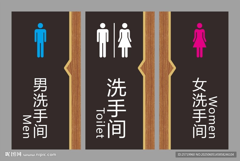 洗手间门牌