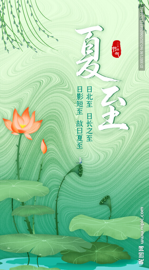 夏至二十四节气海报