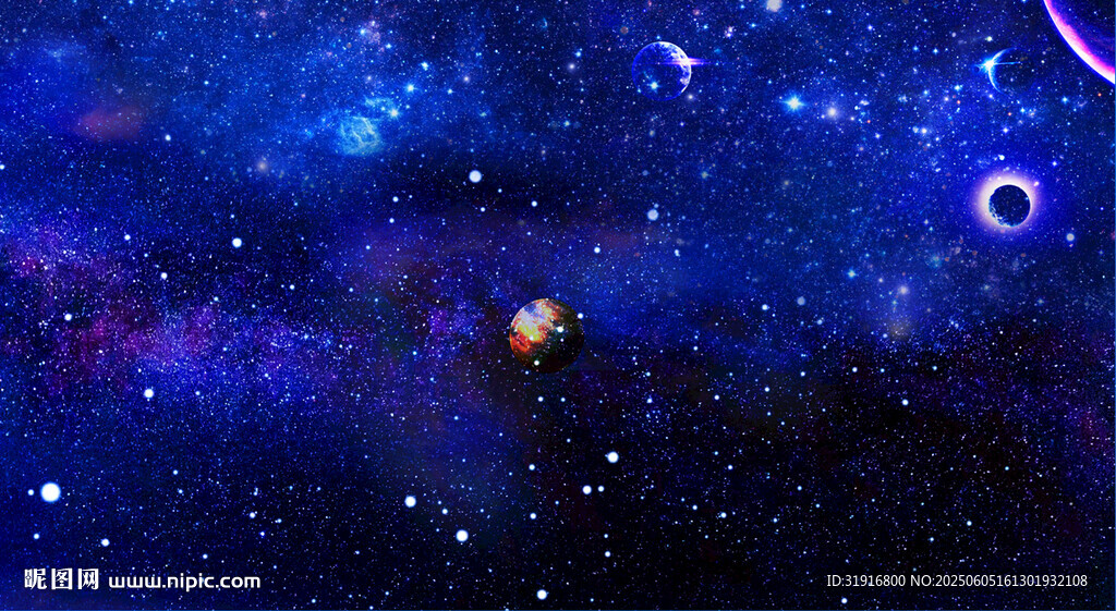 蓝色星空软膜天花灯箱