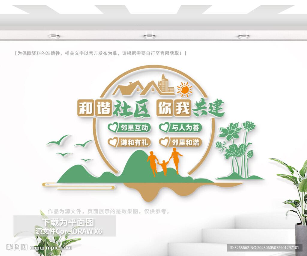 和谐社区文化墙