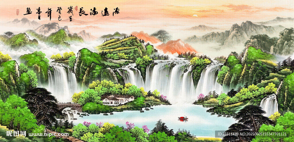 大厅山水画