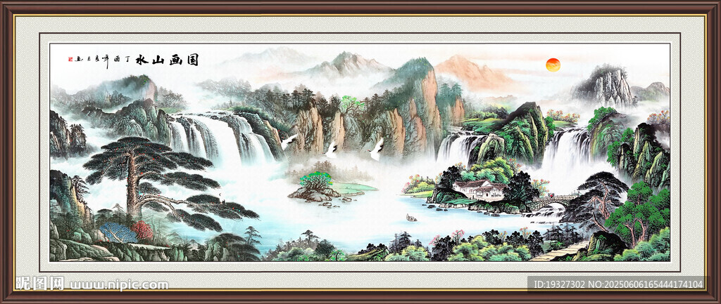大堂壁画 客厅沙发挂画