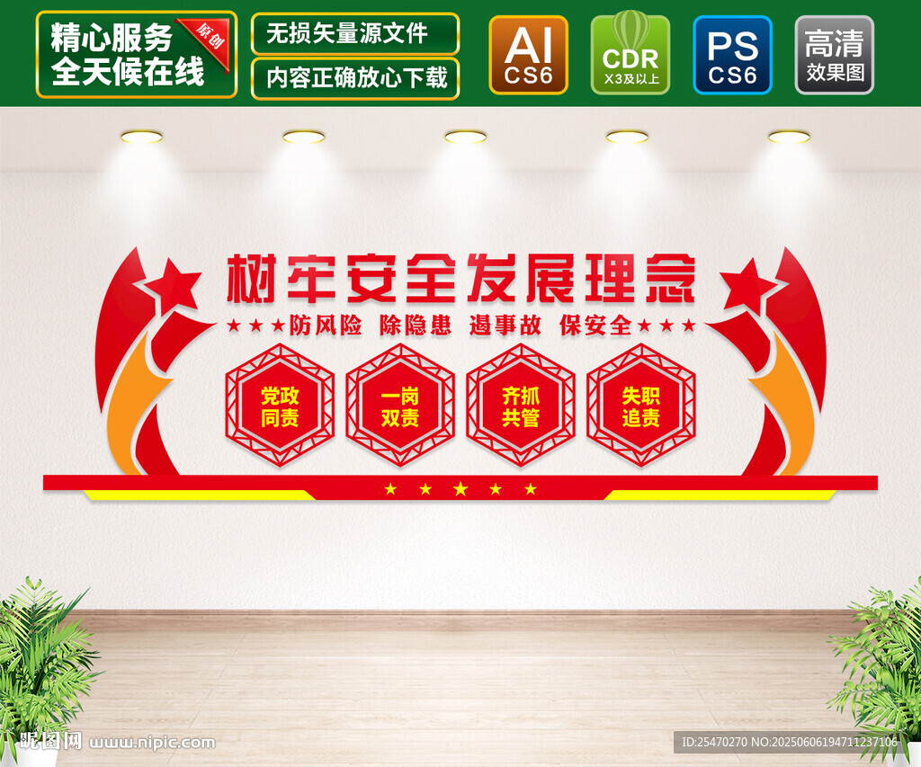安全施工生产文化墙