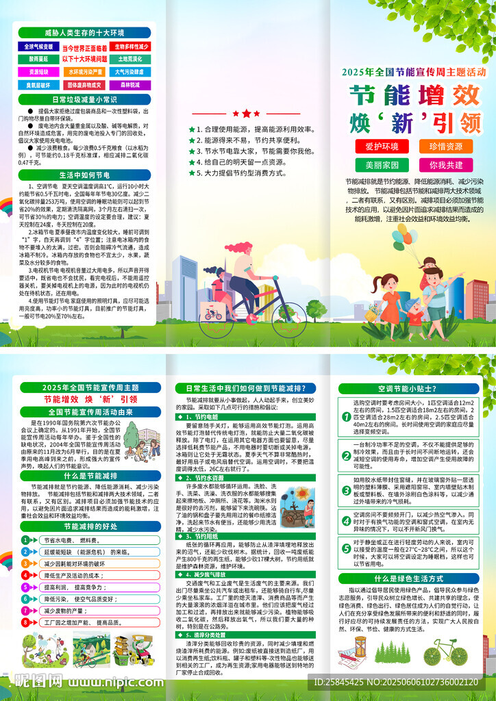 2025年全国节能宣传周折页