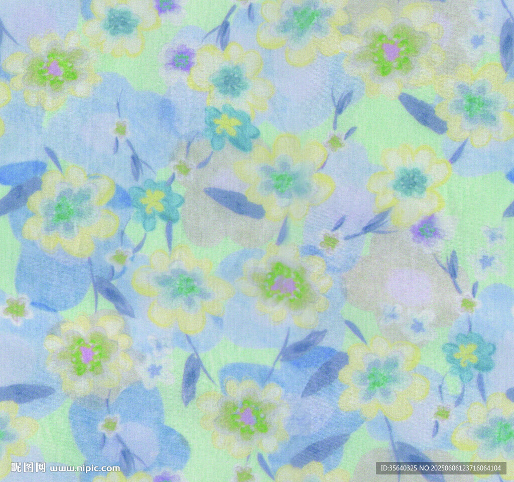 清新花卉图案背景纹理