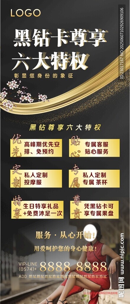 会员特权海报