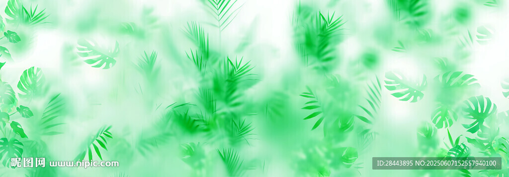 玻璃磨砂雾气植物