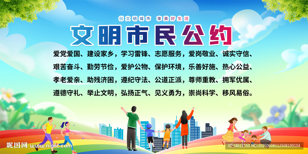 文明市民公约背景