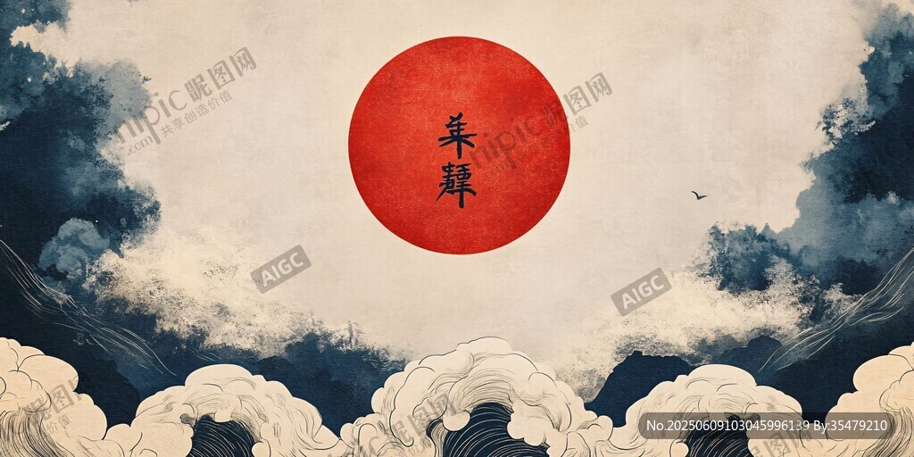 红日云海间 尽显东方韵味