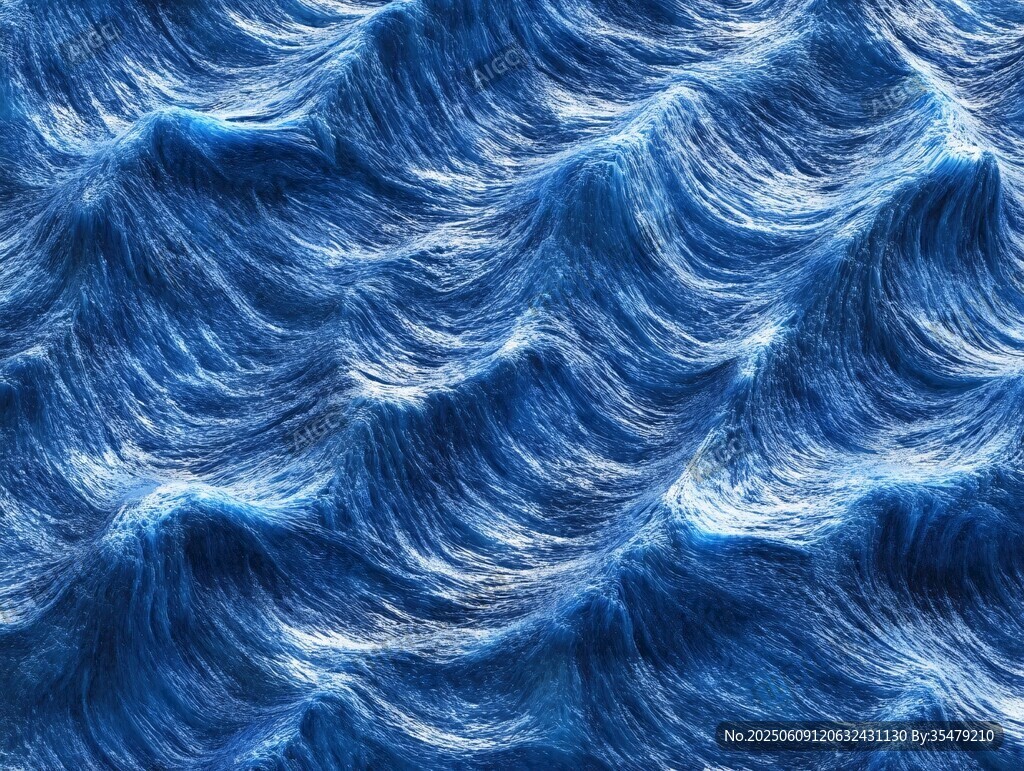 蓝色海浪纹理背景图案