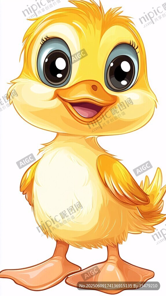 可爱小黄鸭卡通形象