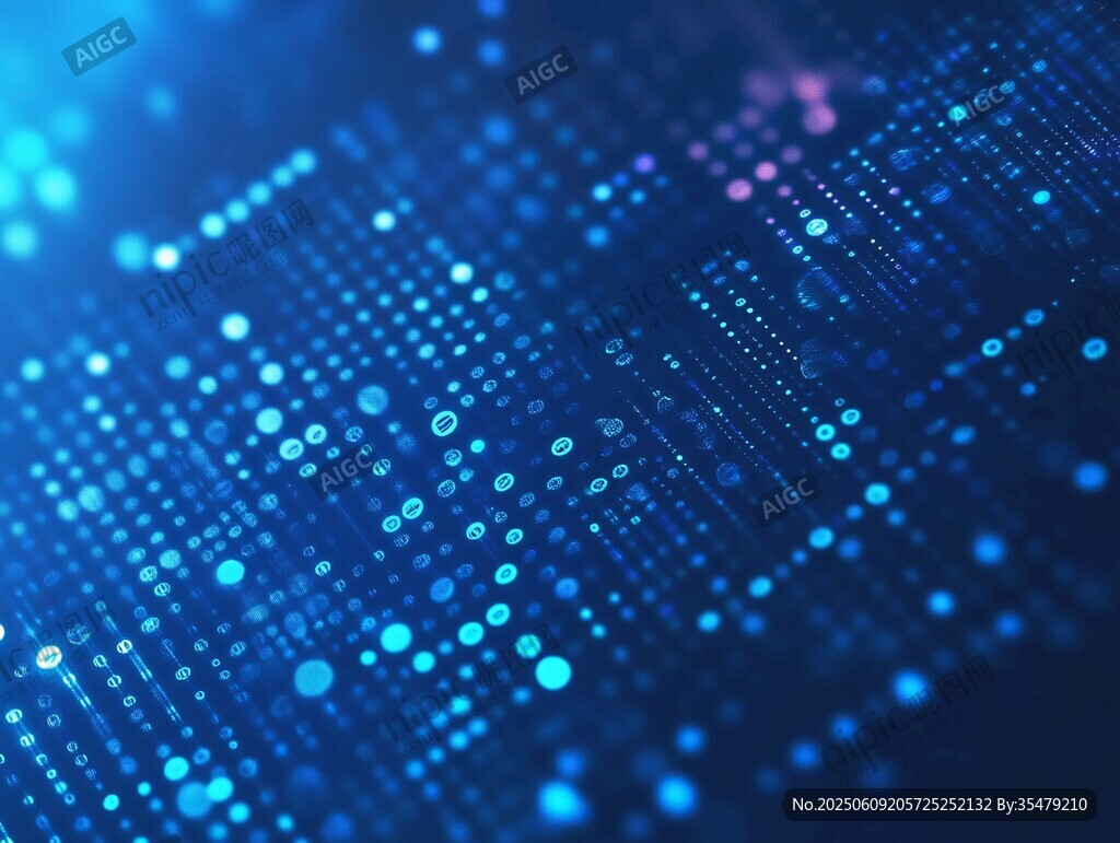 科技感数字矩阵背景图
