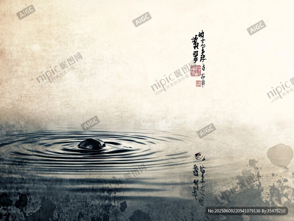 水墨涟漪 静美中式意境