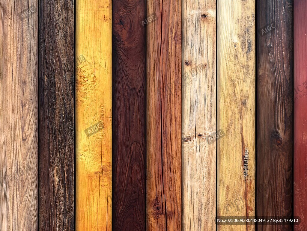 多彩木板纹理展示
