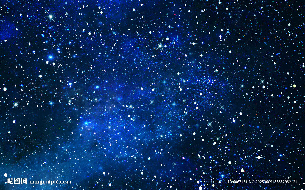 蓝色星空星云背景