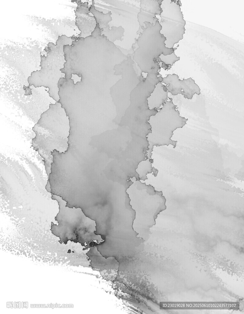 水墨晕染抽象艺术画面