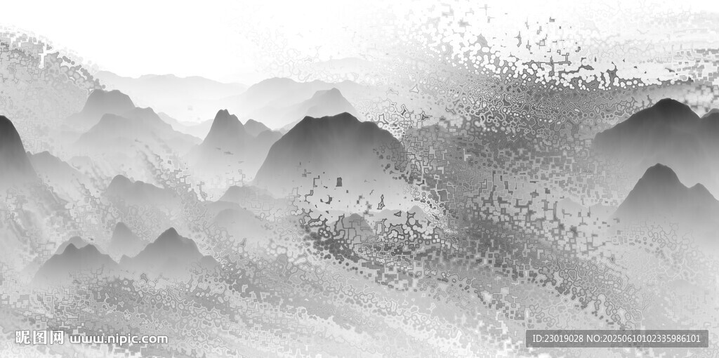 水墨山水意境图