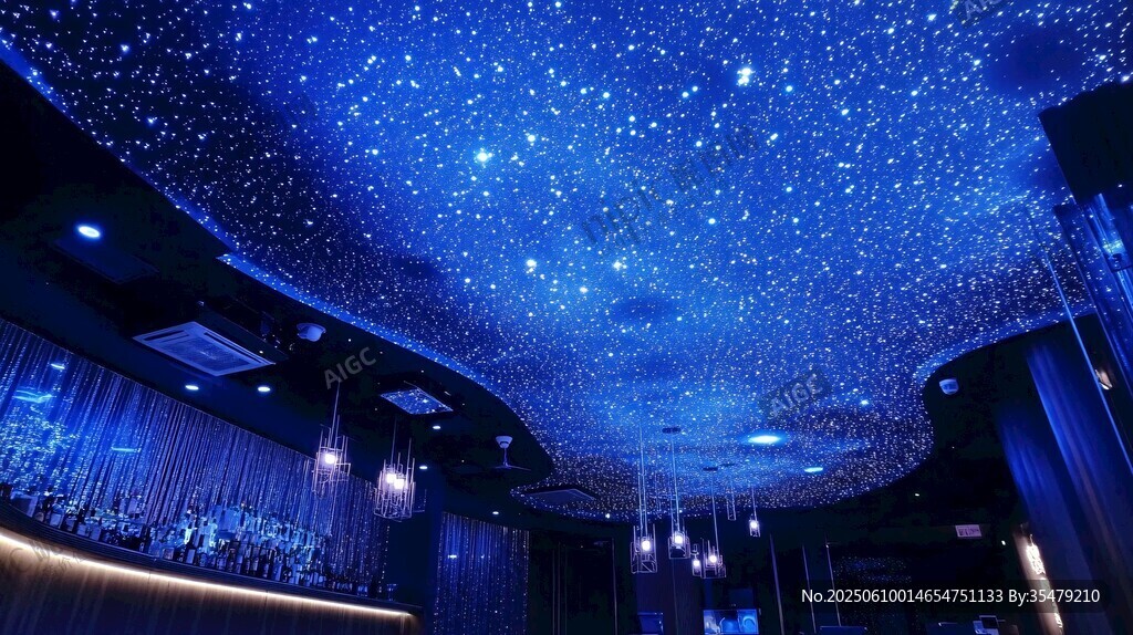 梦幻星空主题室内空间