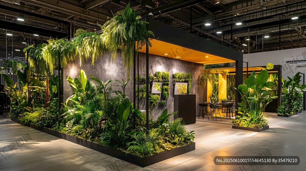 室内绿植景观展示空间