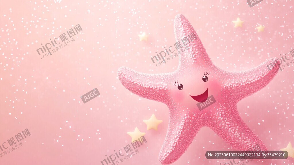 粉色海星的梦幻海洋世界