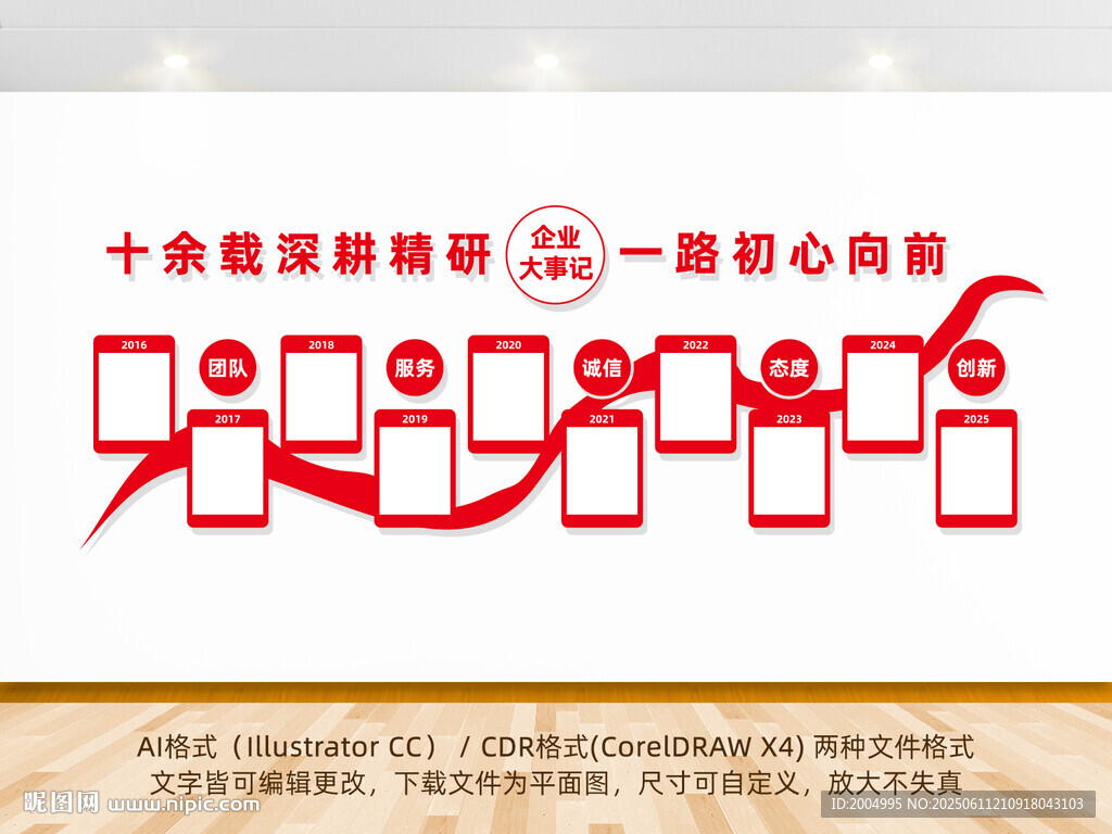 企业发展历程文化墙